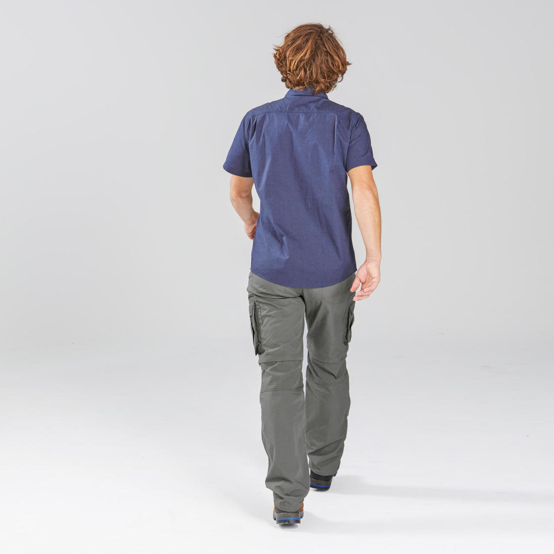 Pantalon cargo de randonnée modulable homme, TRAVEL 500 Modul