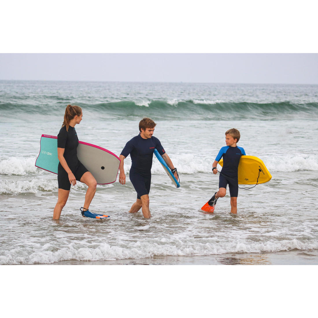 Bodyboard 100 avec leash poignet