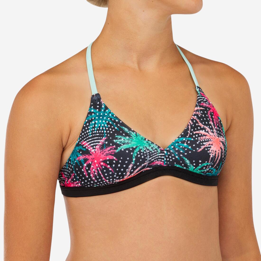 HAUT DE MAILLOT DE BAIN SURF FILLE TRIANGLE BETTY 500