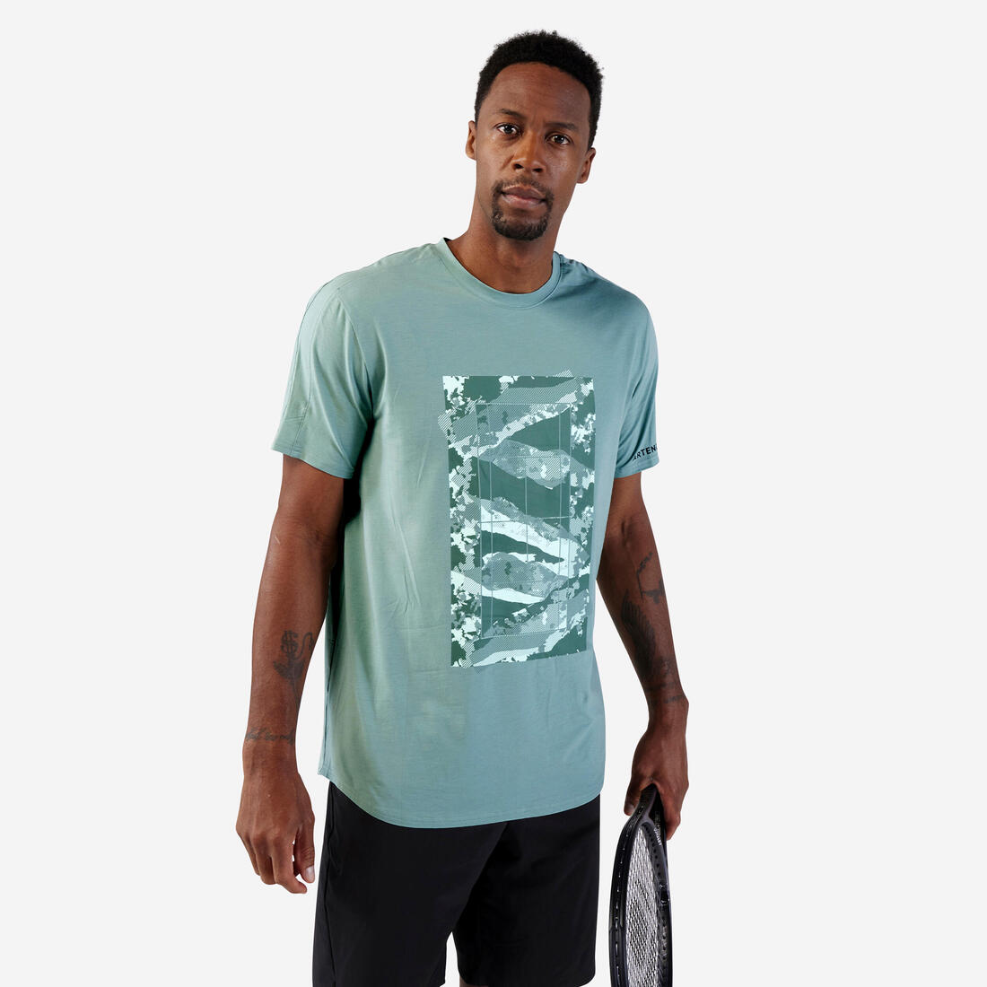 T-shirt de tennis homme - tts soft blanc cassé