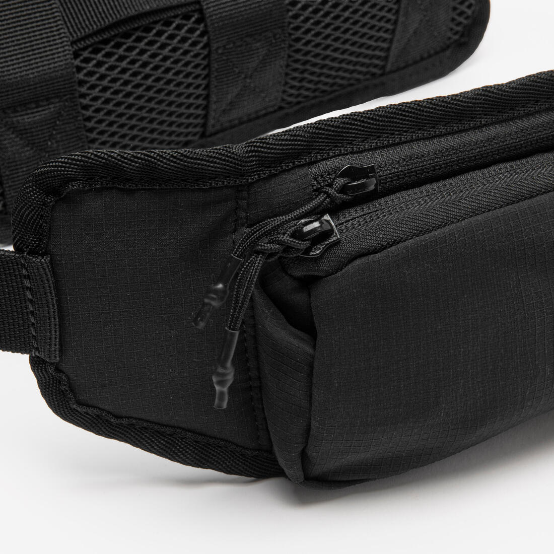 Ceinture de running adulte - kiprun- modulable noir 7 poches