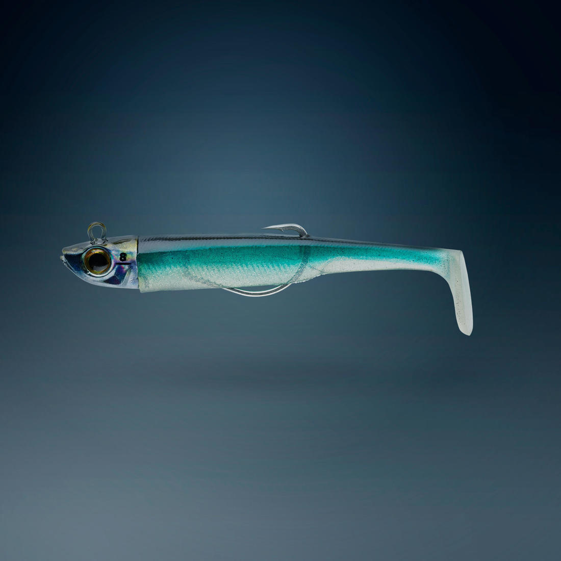 Combo leurres souples shad texan anchois ancho 90 12g ayu en mer