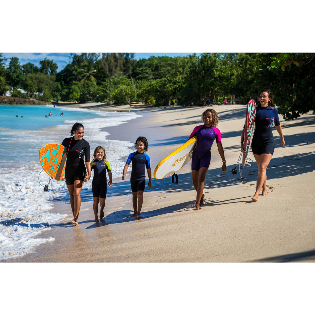 Combinaison Surf Shorty 100 Néoprène 1,5mm enfant