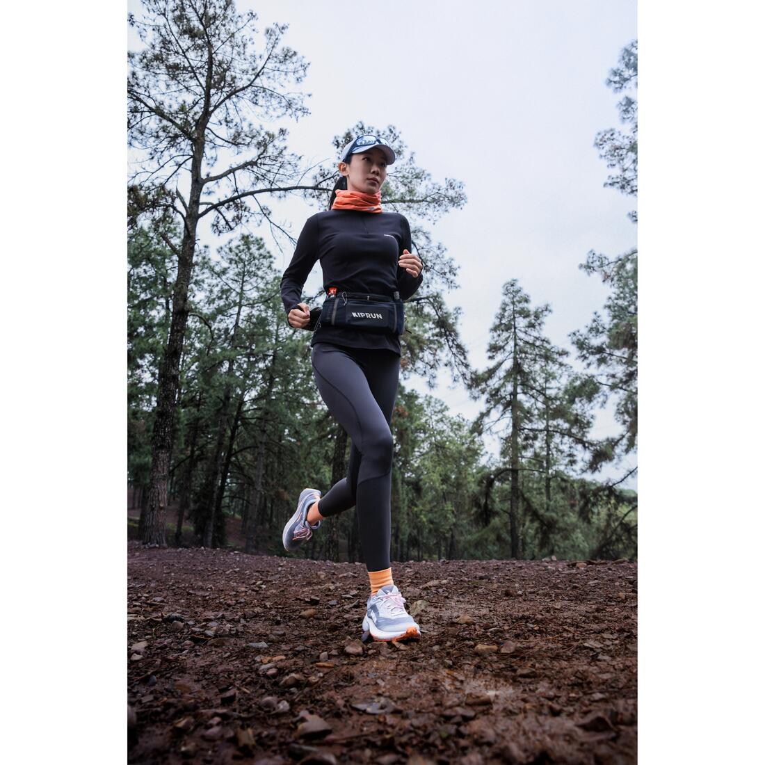 Chaussures de route et trail running femme, Kiprun Kipcore gravel gris et