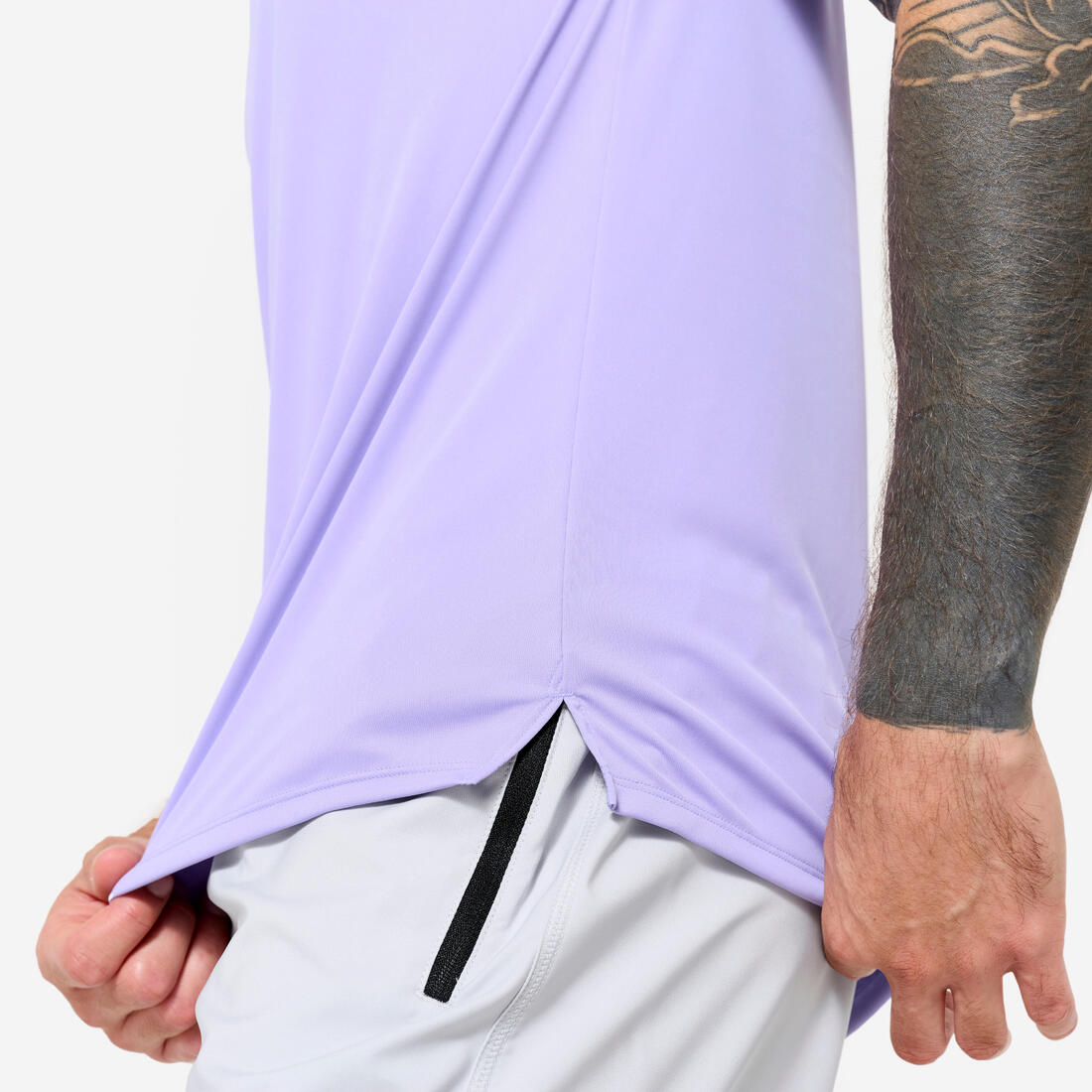 T-shirt de fitness manches courtes respirant col rond homme