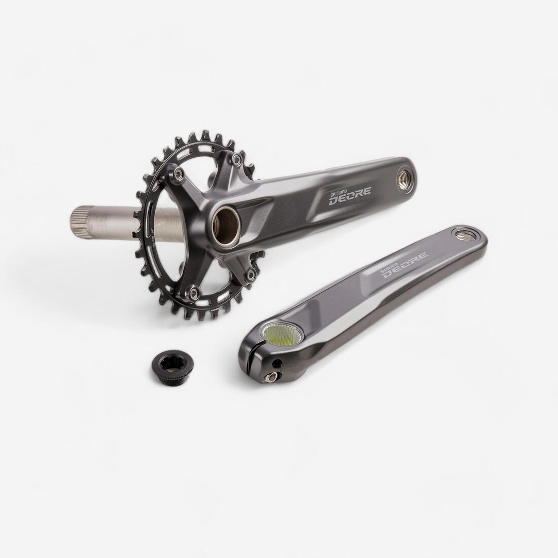 PÉDALIER 30T 10/11V DEORE 175mm HOLLOWTECH II SANS BOÎTIER