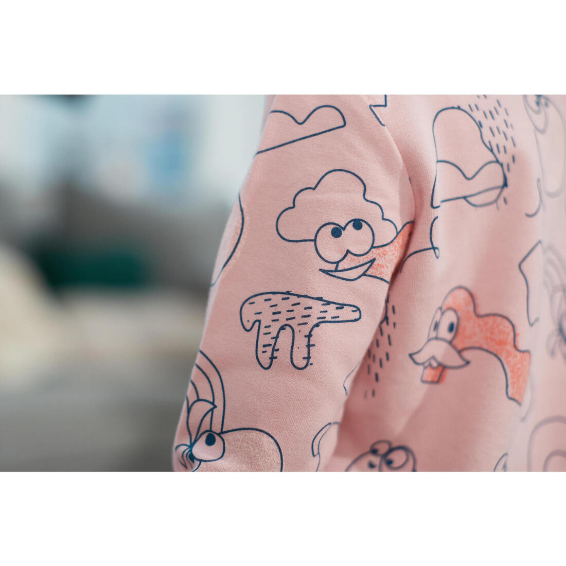 Sweat decat'oons imprimé beige baby gym enfant