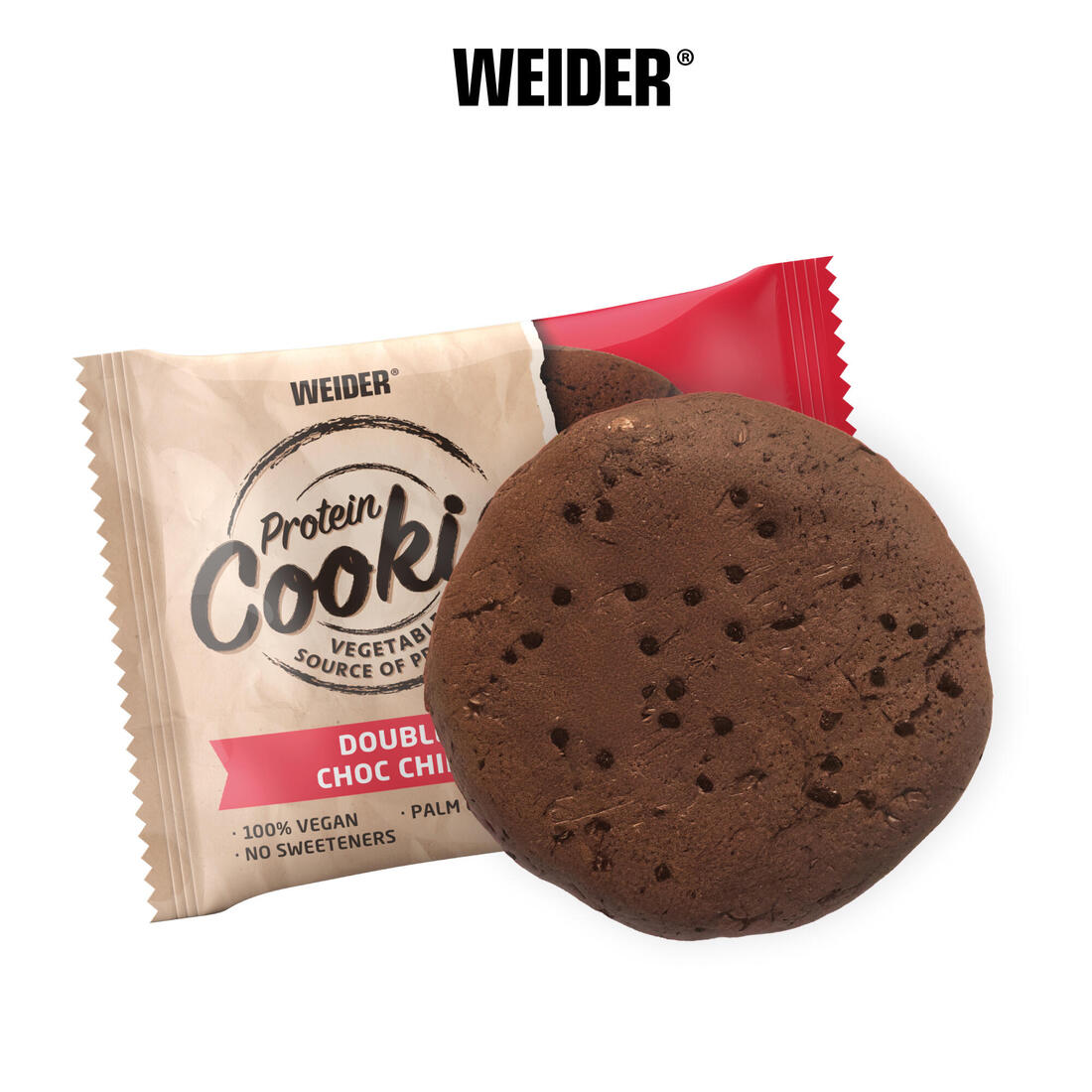 Cookie protéiné double choc chips 100% vegan 90g