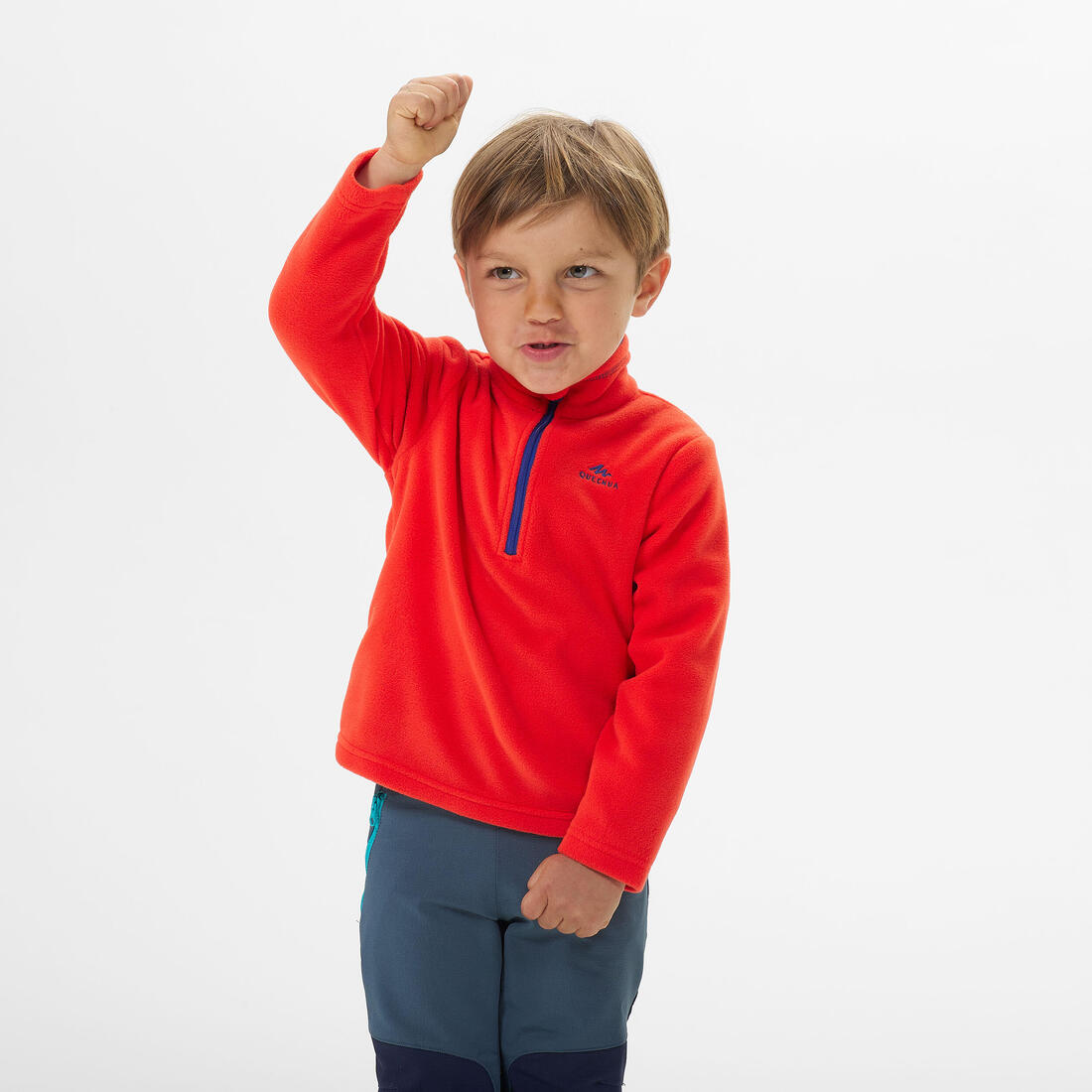 Polaire de randonnée enfant 2-6 ans, MH100 demi zip