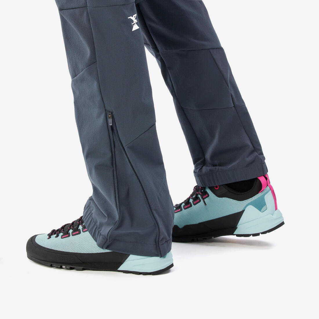 Pantalon alpinisme léger femme, Light evo gris foncé
