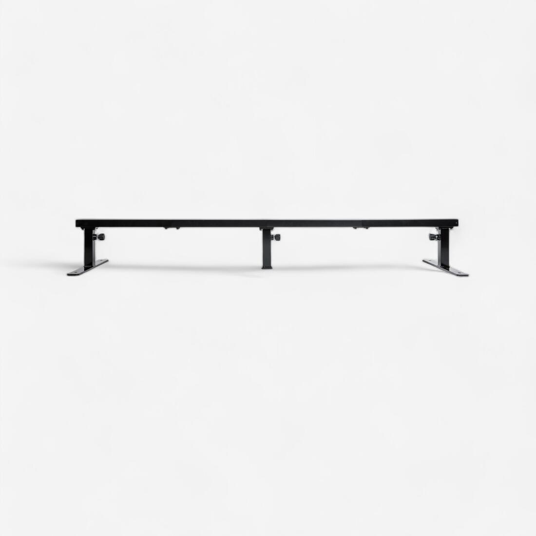 BARRE DE SLIDE / GRIND CARREE NOIRE POUR SKATEBOARD REGLABLE ET CONNECTABLE