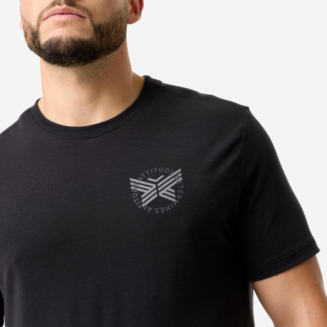 T-shirt de sport léger et extensible homme, noir et