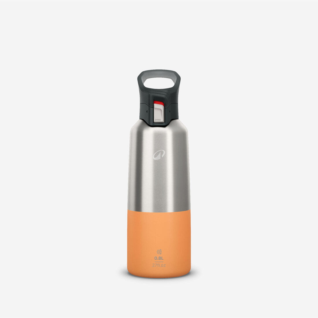 Gourde 900 isotherme inox 0,8L bouchon à ouverture rapide pour la randonnée