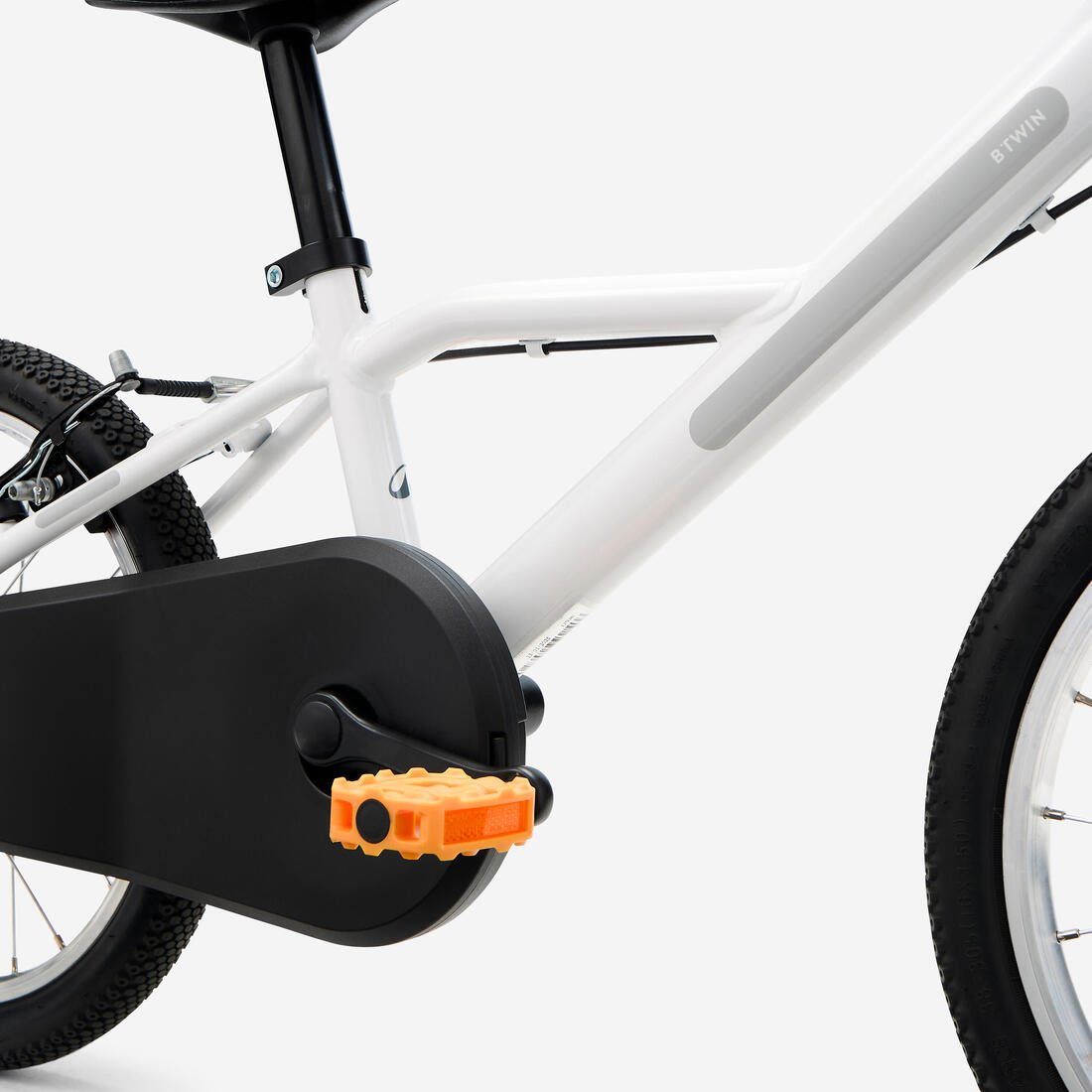 Vélo enfant 16 pouces 4-6 ans, DISCOVER 100 blanc