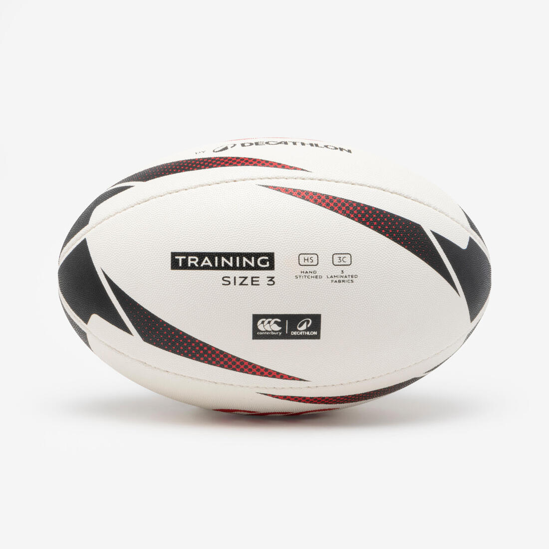 Ballon de Rugby T3 - Ballon d'entrainement Decathlon | Canterbury noir
