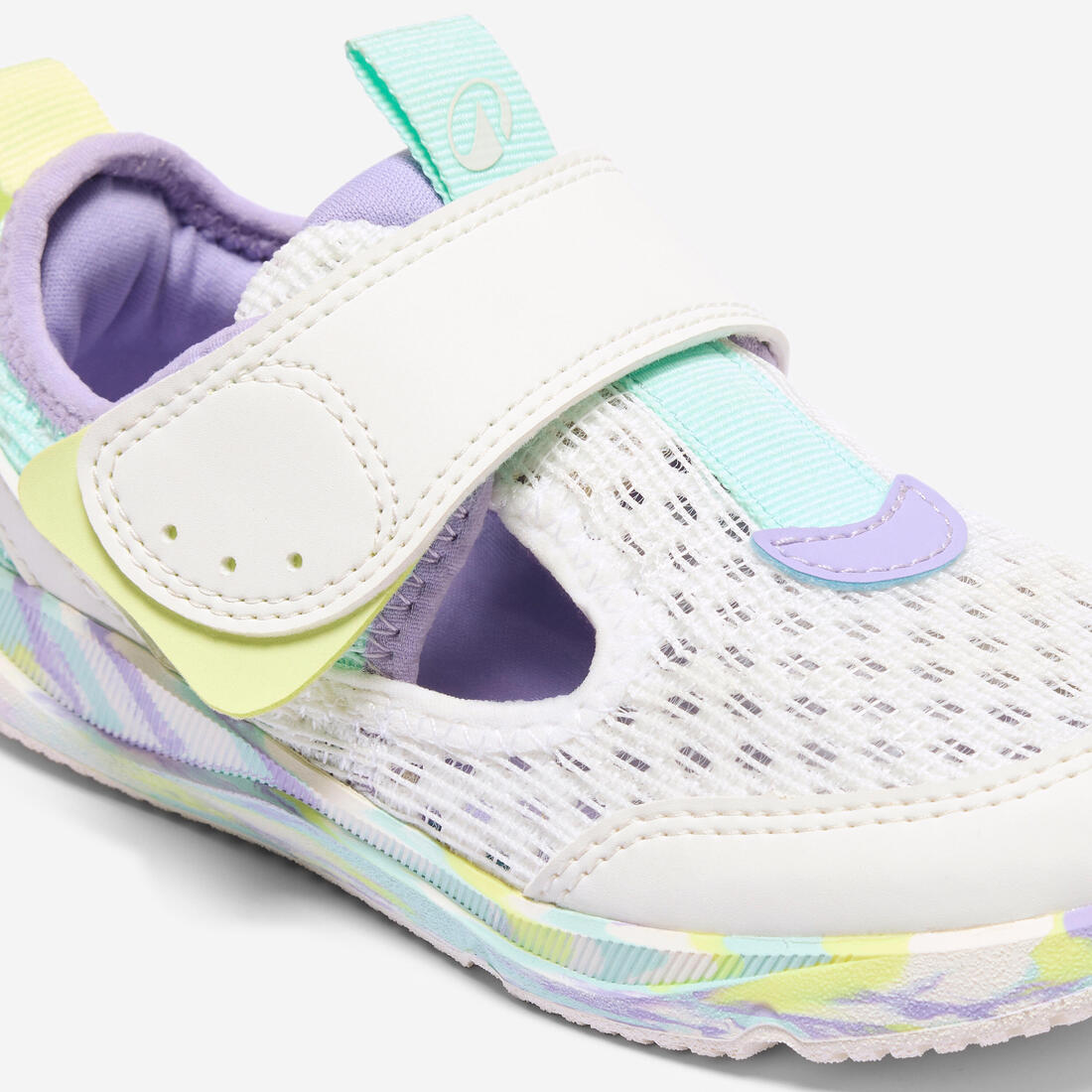 Chaussures Barefoot à scratch respirantes enfant, Stepper Fresh violet et