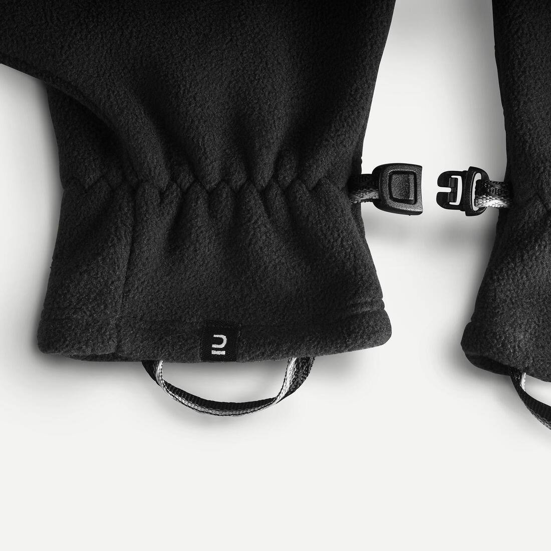Gants polaire de trekking montagne - MT500 noir - adulte