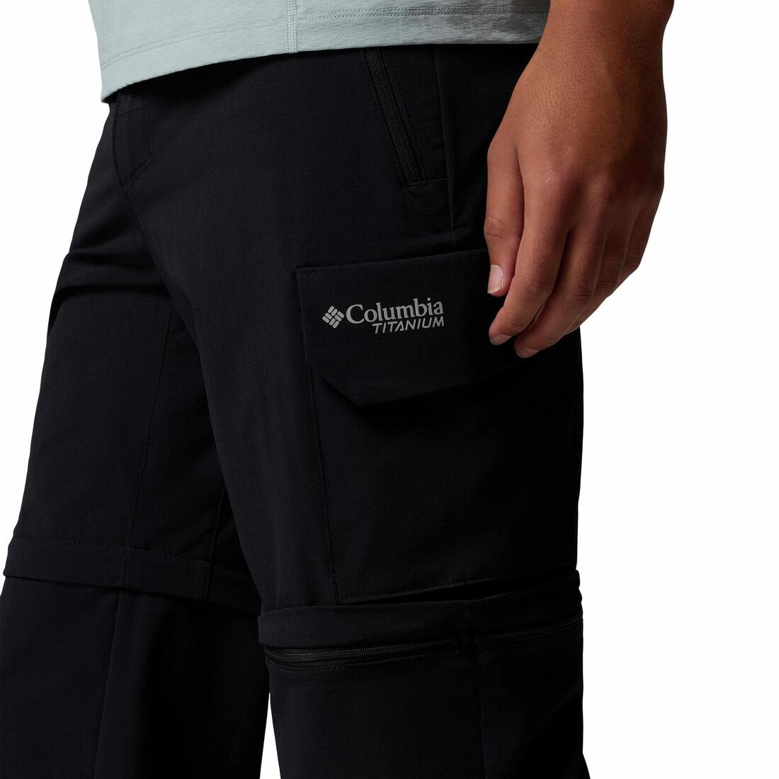 Pantalon de randonnée - Columbia SILVER RIDGE ELITE CONVERTIBLE NOIR - Homme