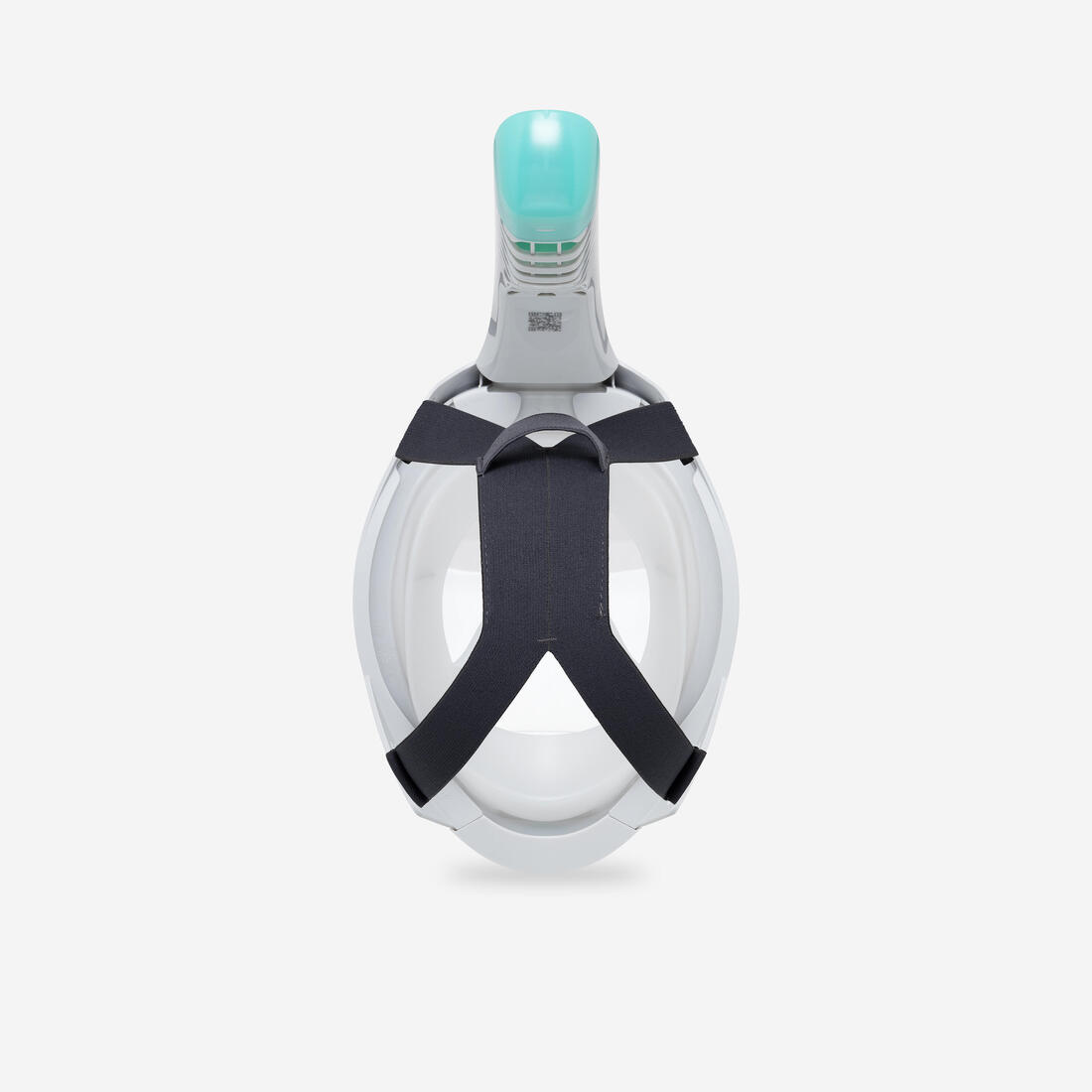 Masque easybreath snorkeling de surface adulte, gris -sans sac