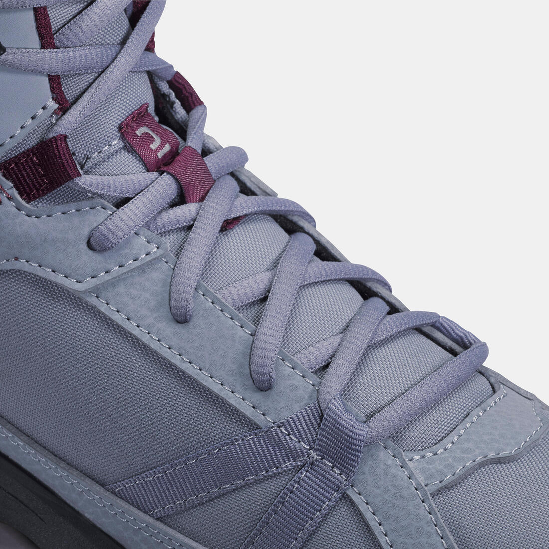 Chaussures de randonnée mid femme, NH100 gris