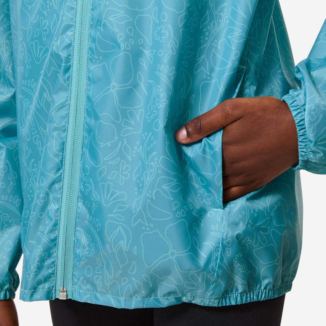 Veste imperméable de randonnée enfant 7-15 ans, MH100 zip