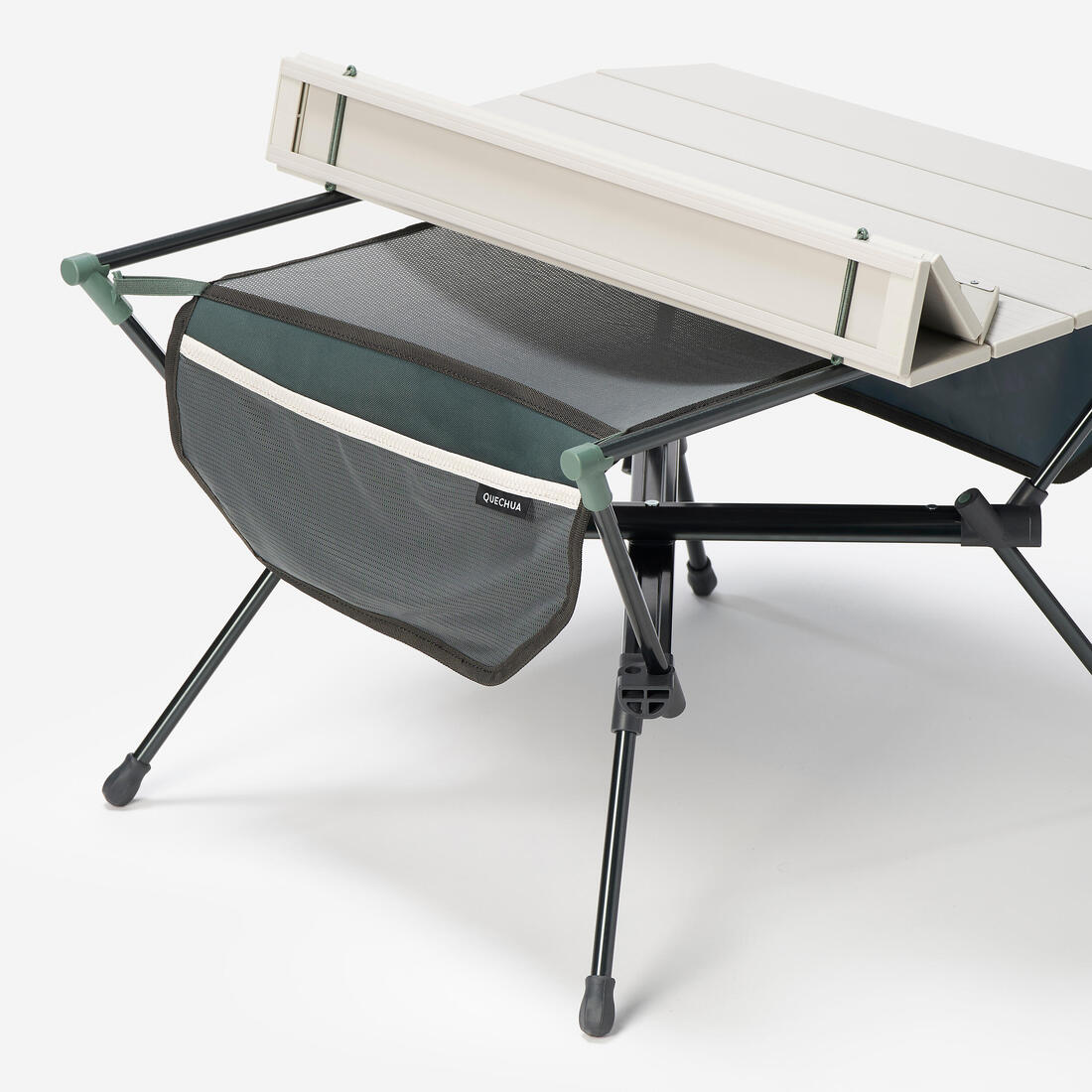 TABLE BASSE - COMPACTE - DE CAMPING- 500 -BEIGE- VERT