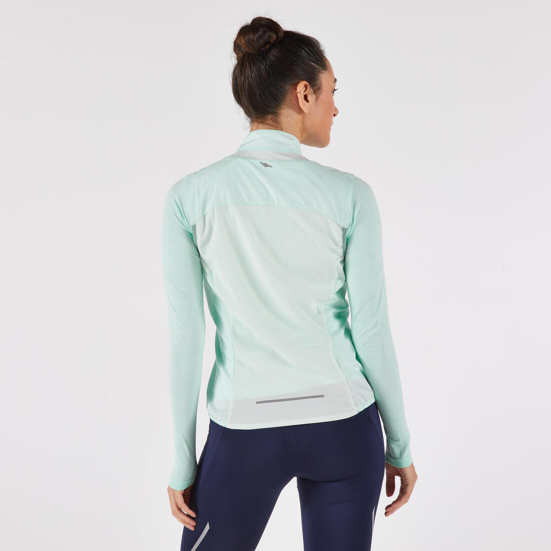 Veste running sans manche coupe vent Femme, KIPRUN Run wind 500