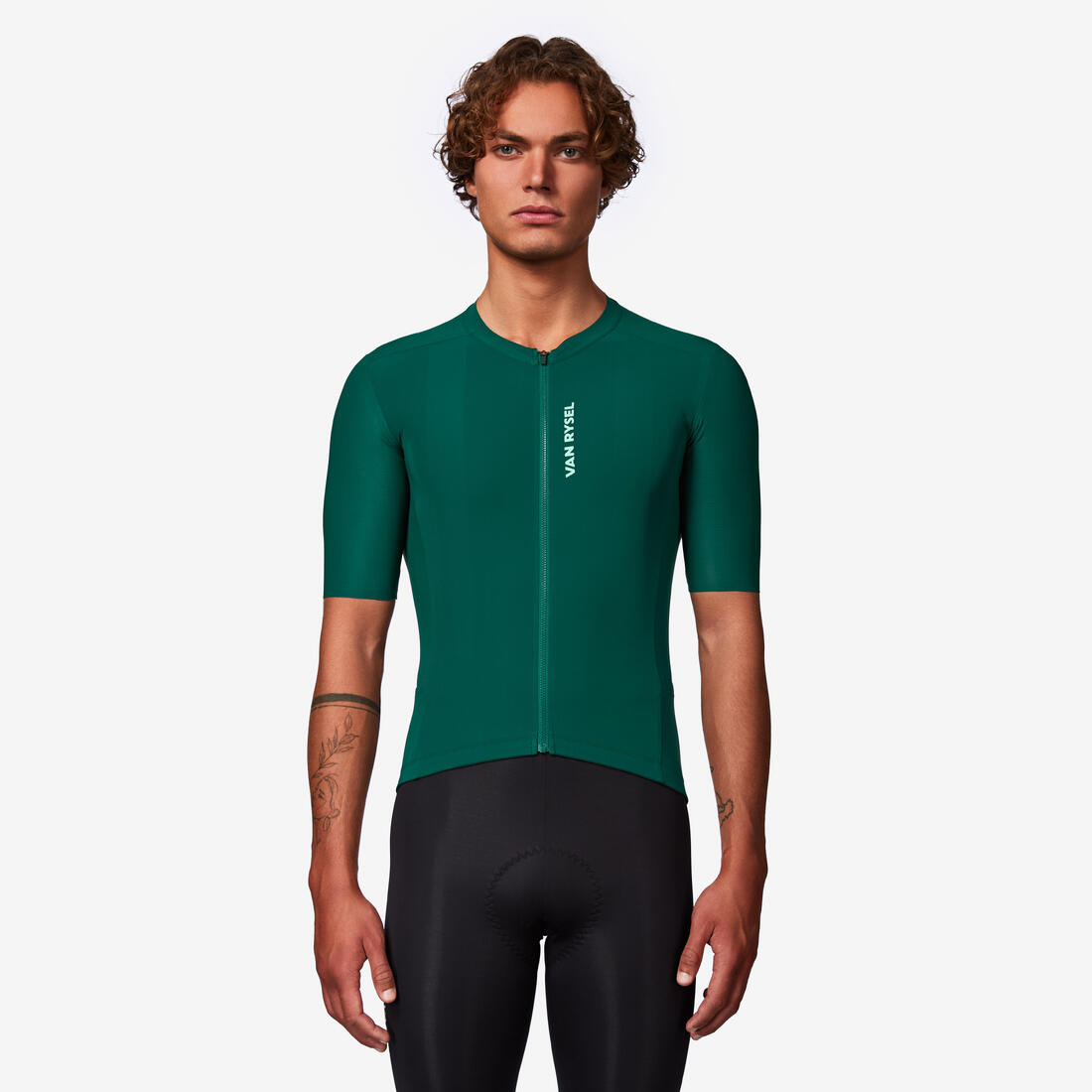 Maillot manches courtes de vélo de route très ajusté unisexe - RCR-R 2