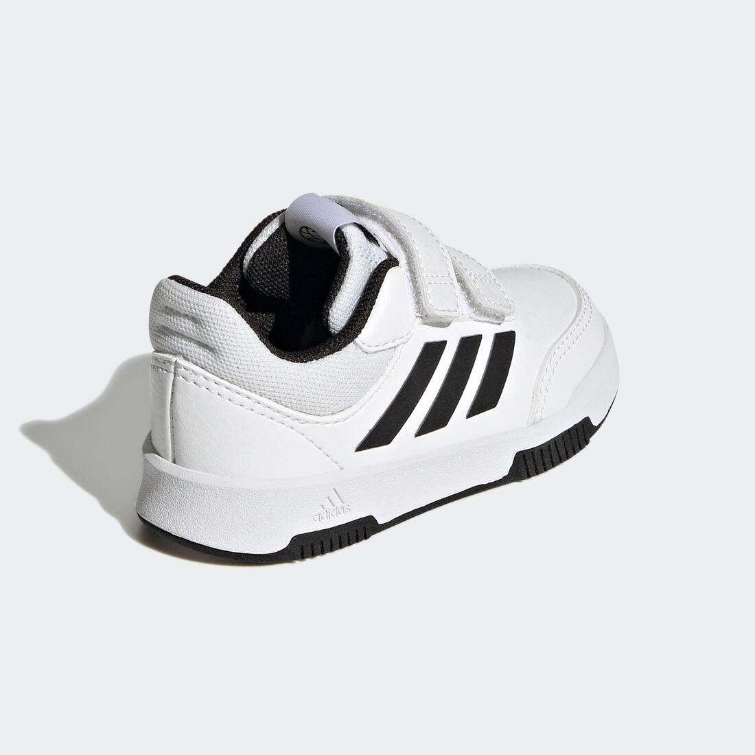 Baskets à scratch bébé - adidas Tensaur blanc/noir