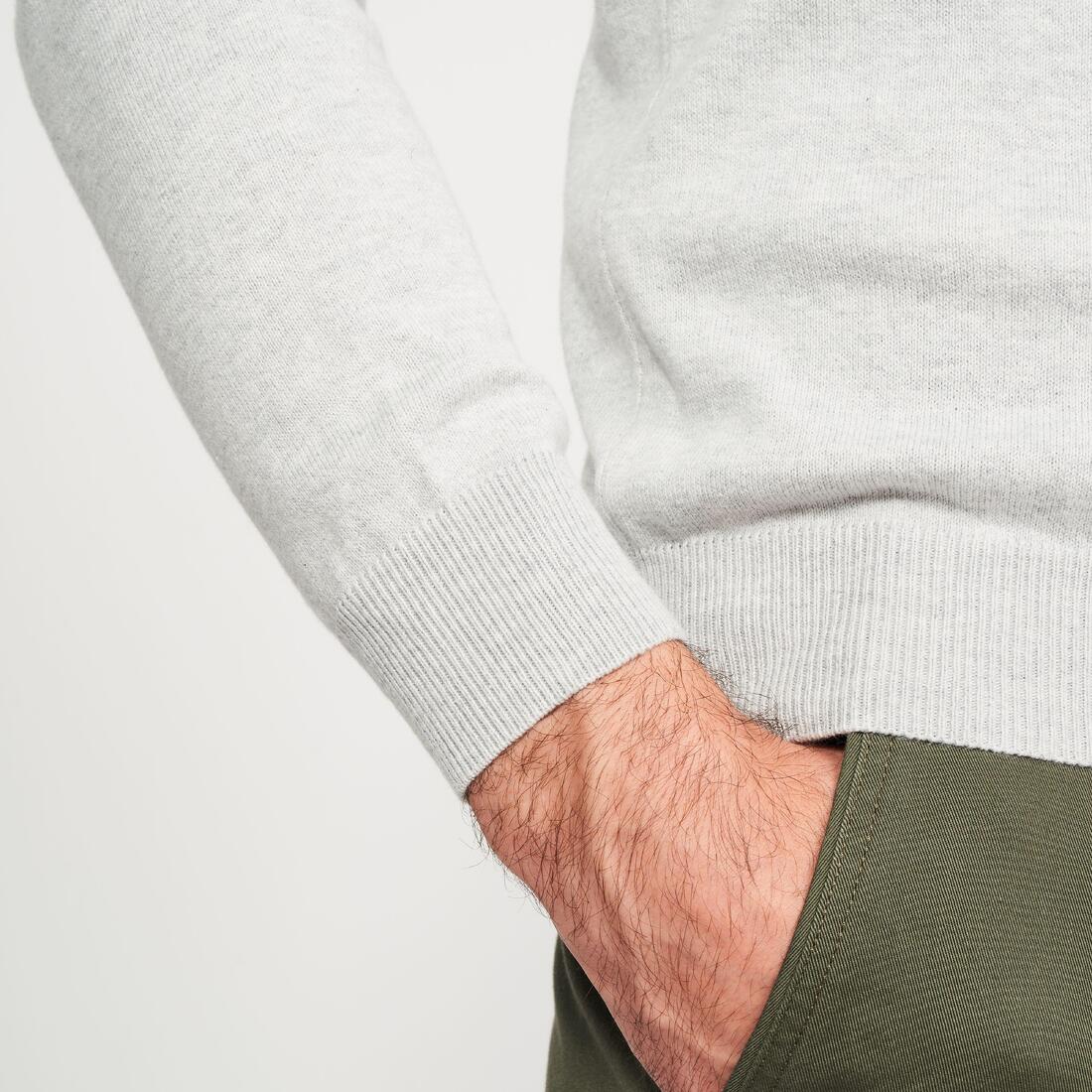 Pull de golf coton col V homme, MW100