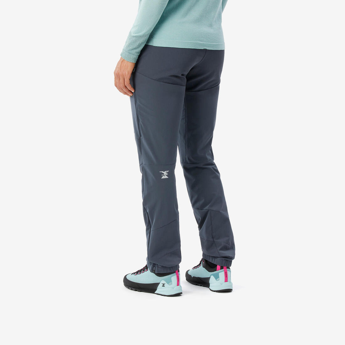 Pantalon alpinisme léger femme, Light evo gris foncé