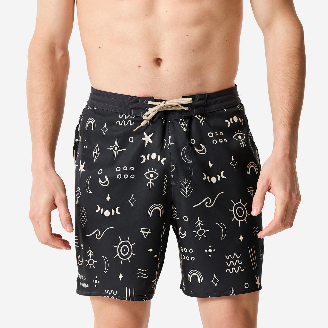 Boardshort surf short de bain mi-long 18'' homme, 100 Supagirl