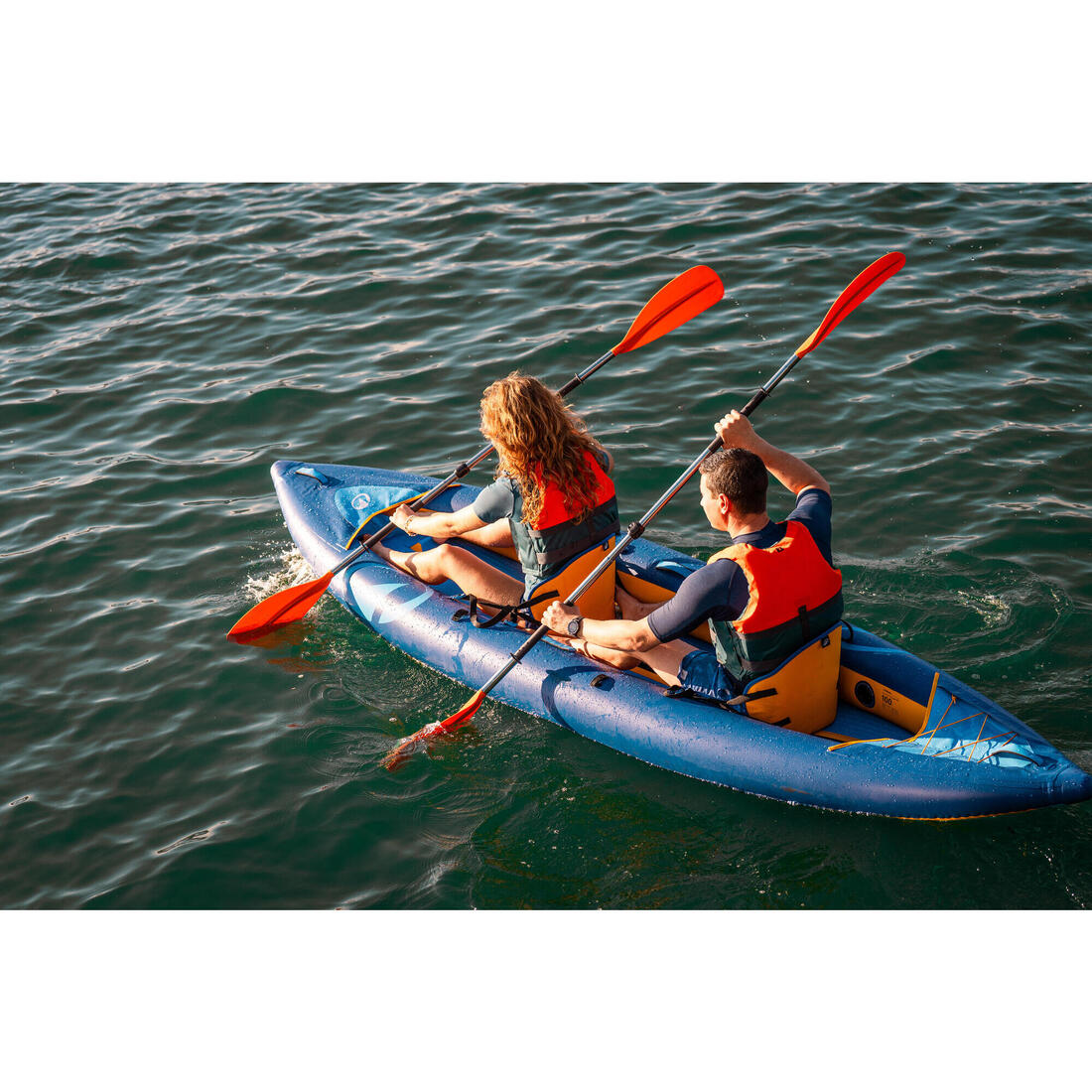 Pagaie symétrique réglable de kayak 2 parties 100