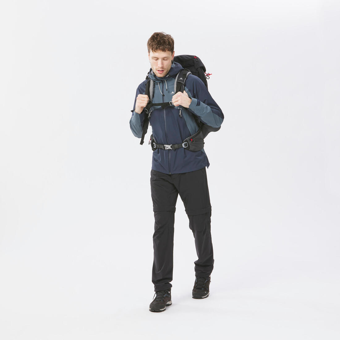 Veste légère imperméable de randonnée - mh500 - homme
