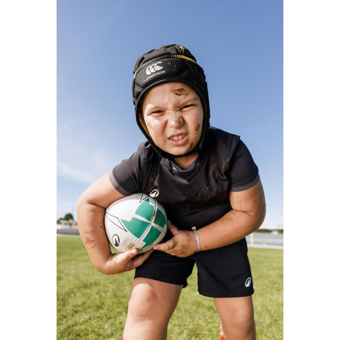 Ballon d'initiation de rugby taille 4, Vert