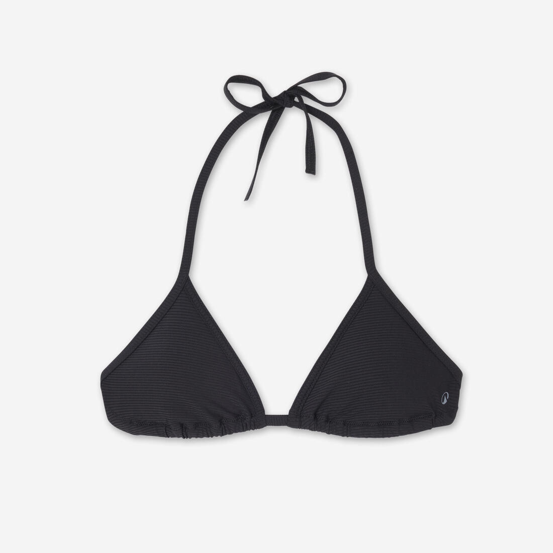 Haut de maillot de bain triangle texturé Femme - Mae noir