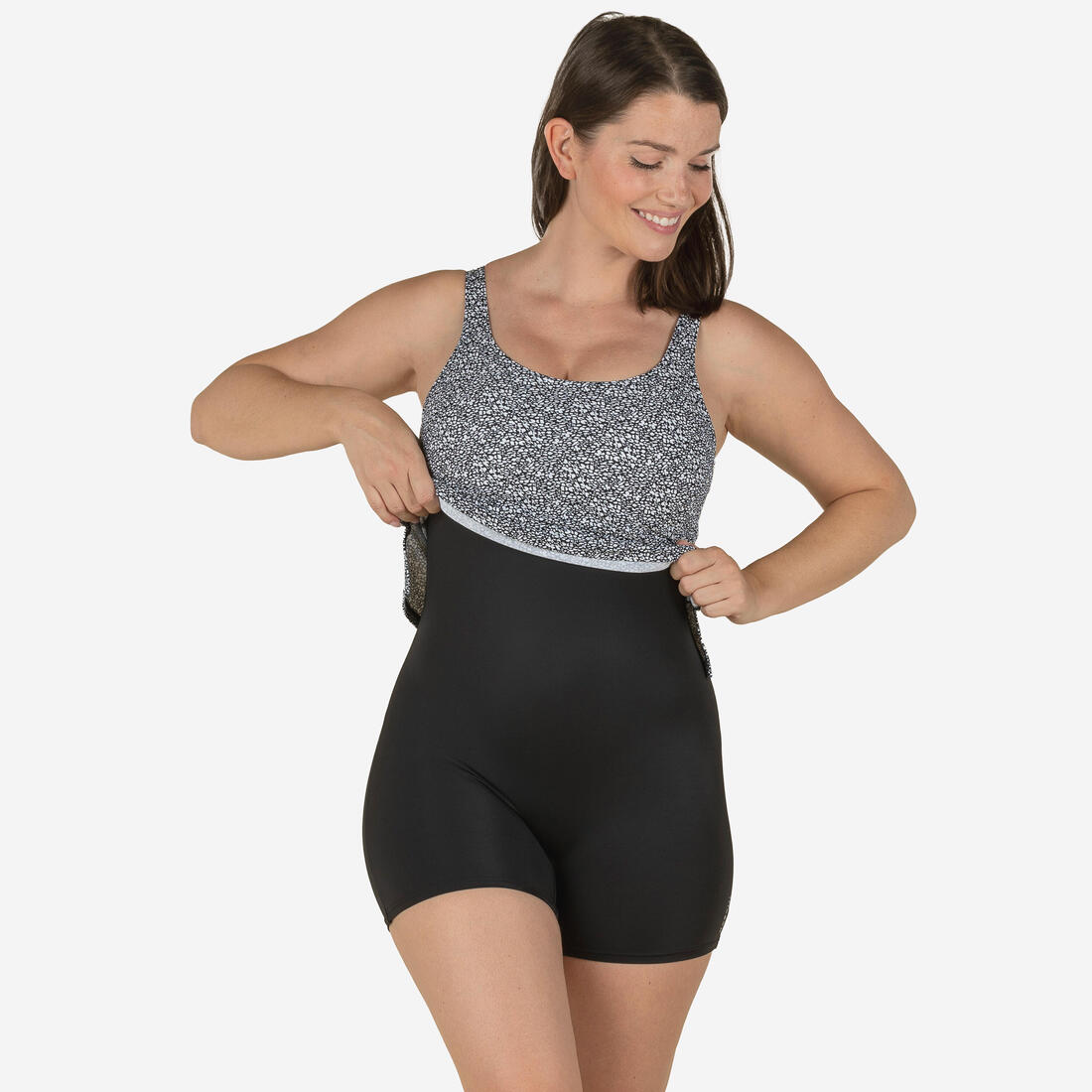 Maillot de Bain Femme 1 Pièce Tankini Shorty HEVA Leo