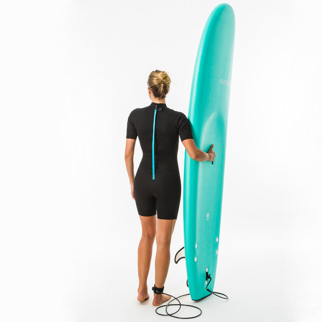Combinaison surf shorty 100 néoprène 1,5mm femme
