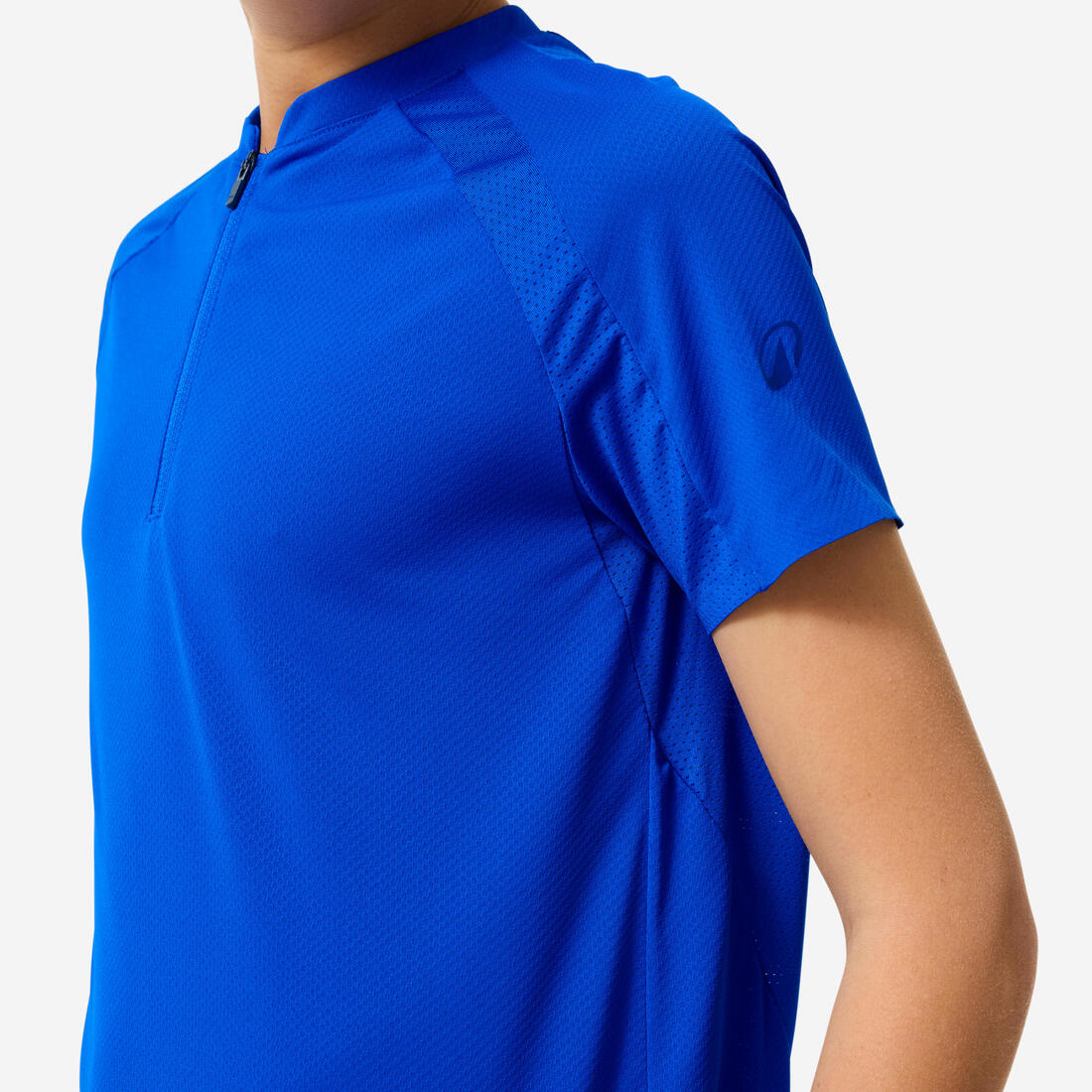 T shirt de randonnée enfant mh550 bleu 7-15 ans