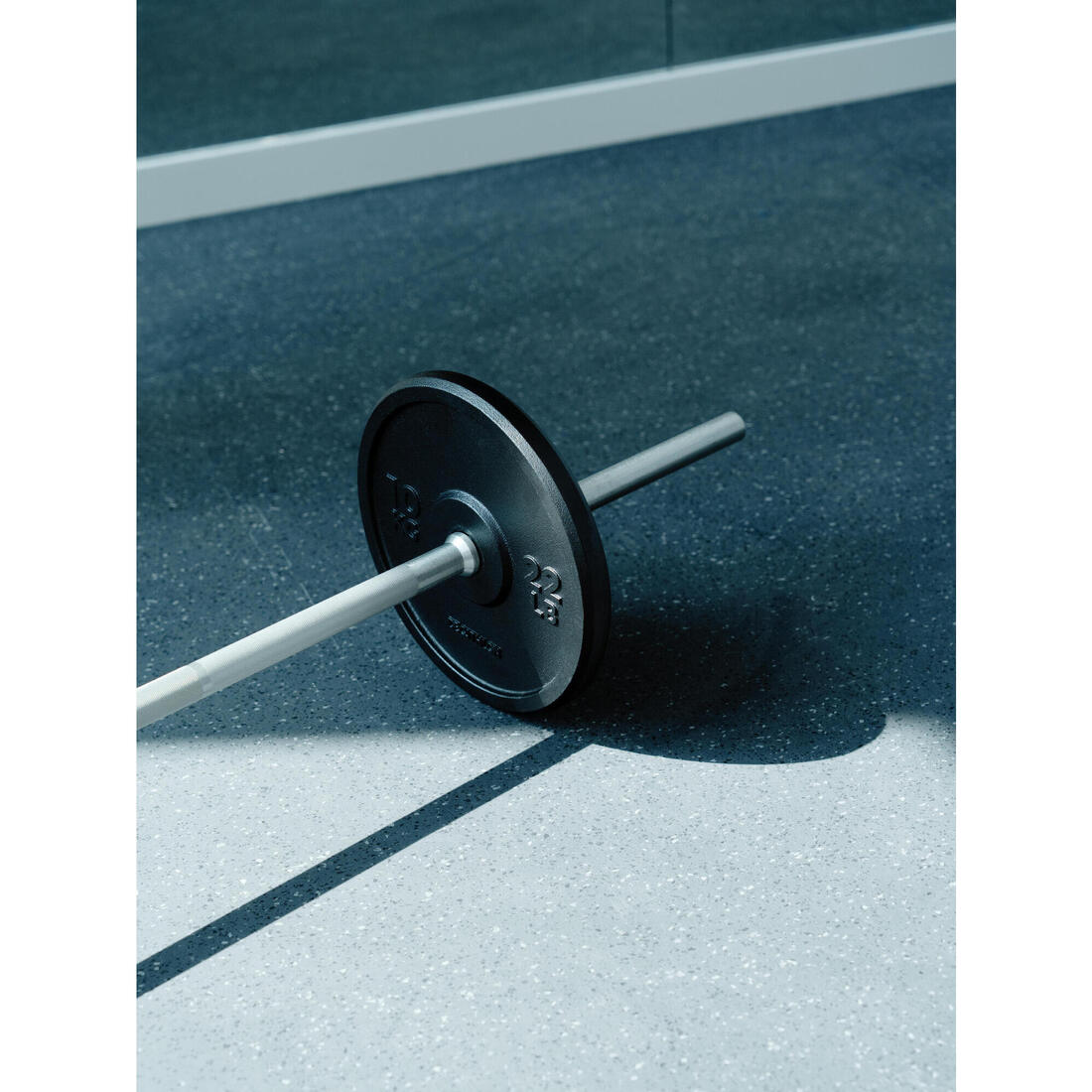Kit 50 kg haltères et barre musculation avec disque de fonte à 80 % recyclée
