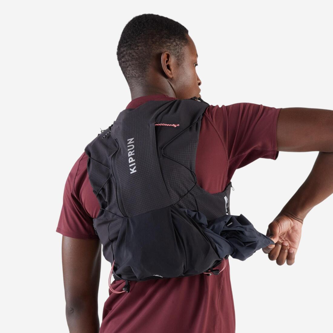 Sac trail running mixte + poche à eau 2L incluse - KIPRUN 900 15L