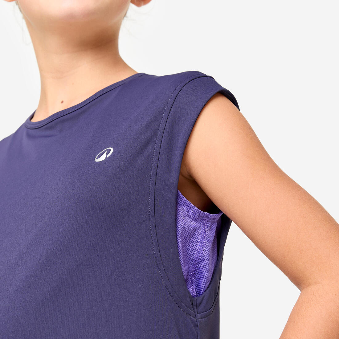 T-shirt multisport respirant 2 en 1 fille