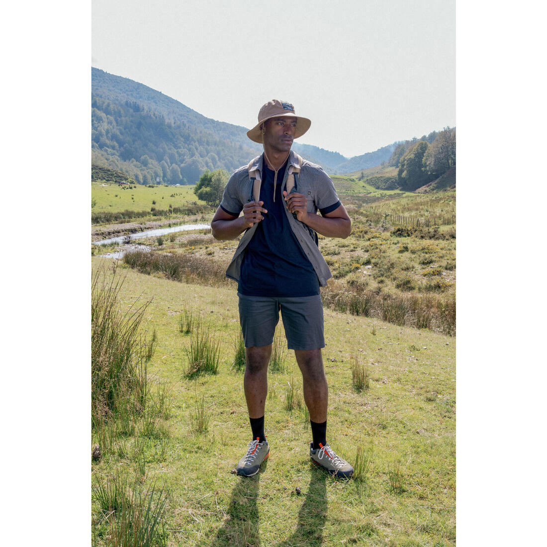 Chapeau de trekking anti-UV Homme - TRAVEL 100