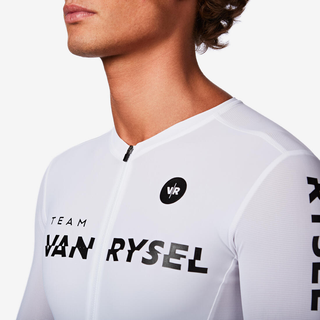 Combinaison vélo route homme été RCR R 2 team blanche