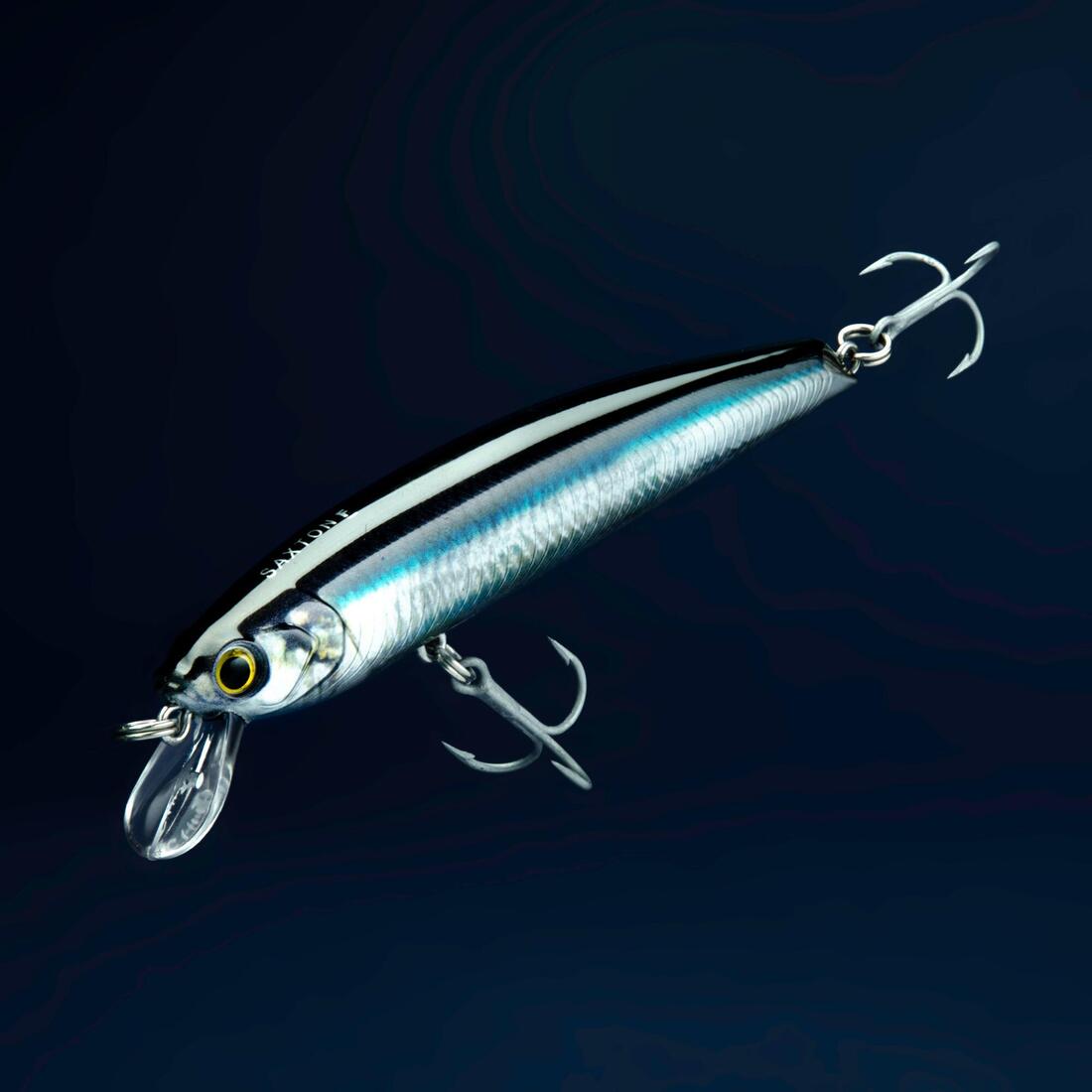 Poisson nageur Saxton 110F au leurre en mer