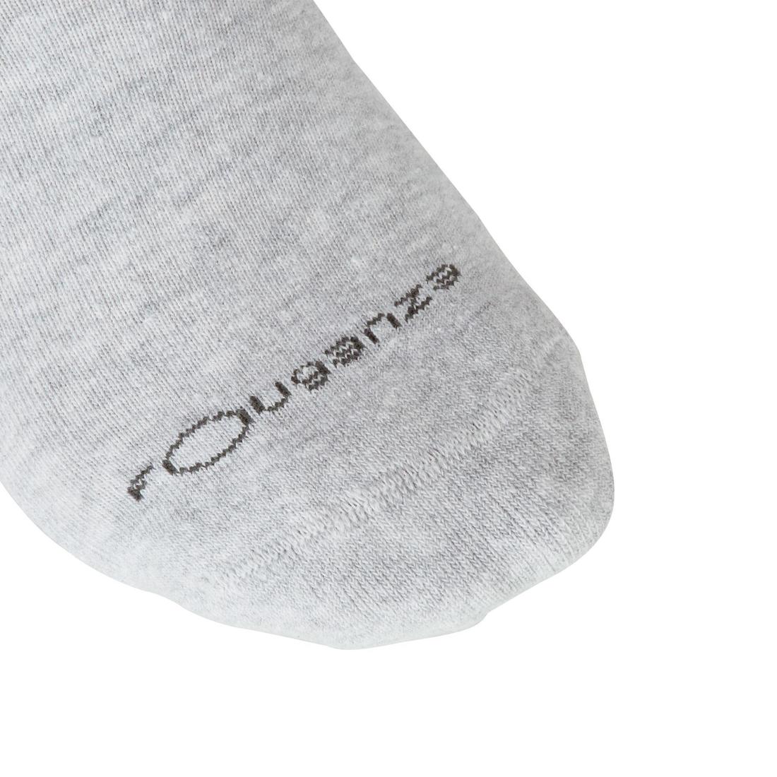 Chaussettes équitation enfant et adulte LOSANGES gris chiné/bleu ciel X 2 paire