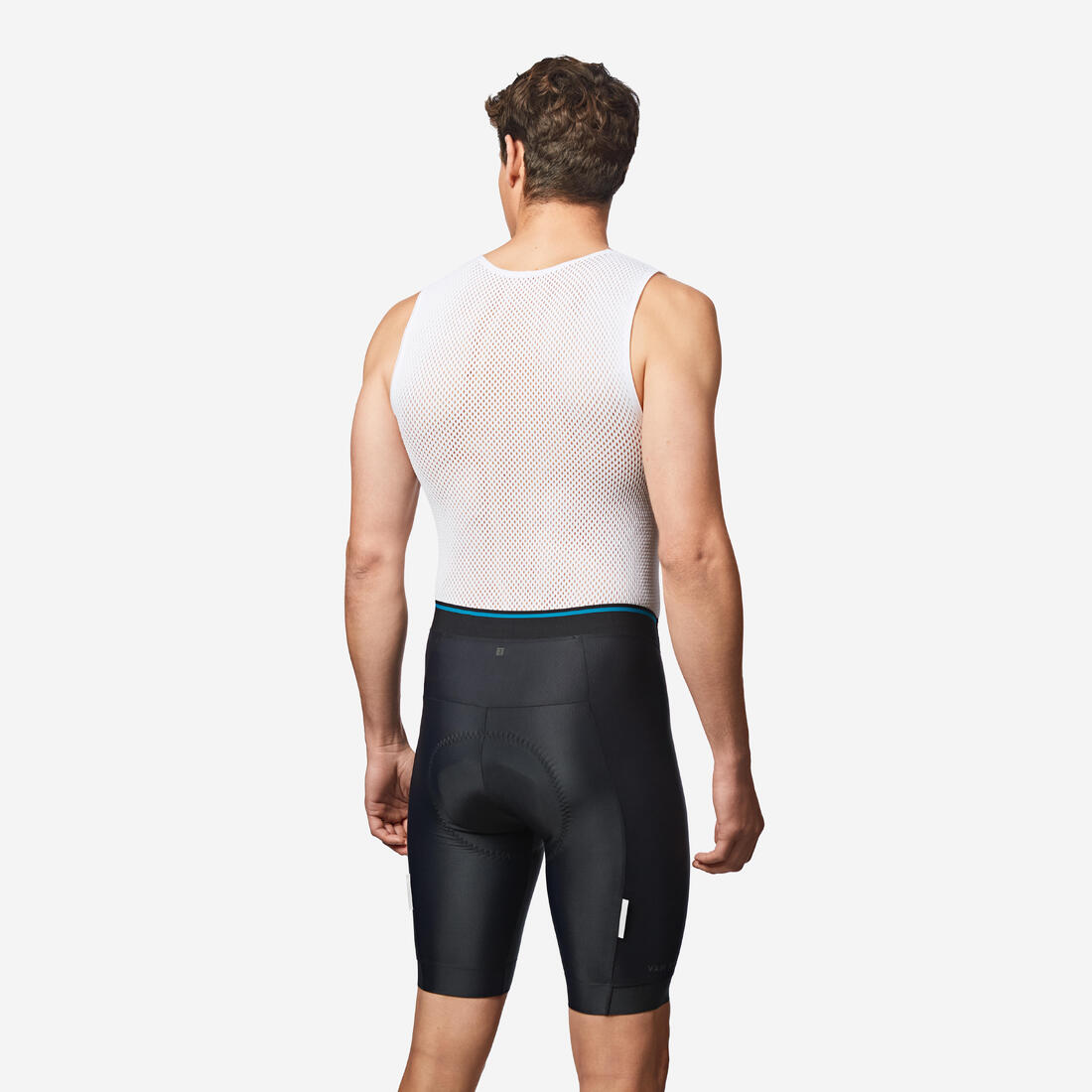 CUISSARD DE VELO SANS BRETELLES HOMME RC100 NOIR