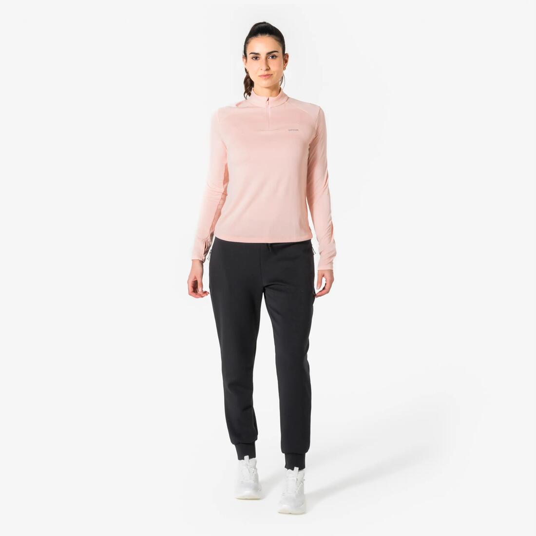 Pantalon chaud de running Femme- KIPRUN Run 500 Warm Noir