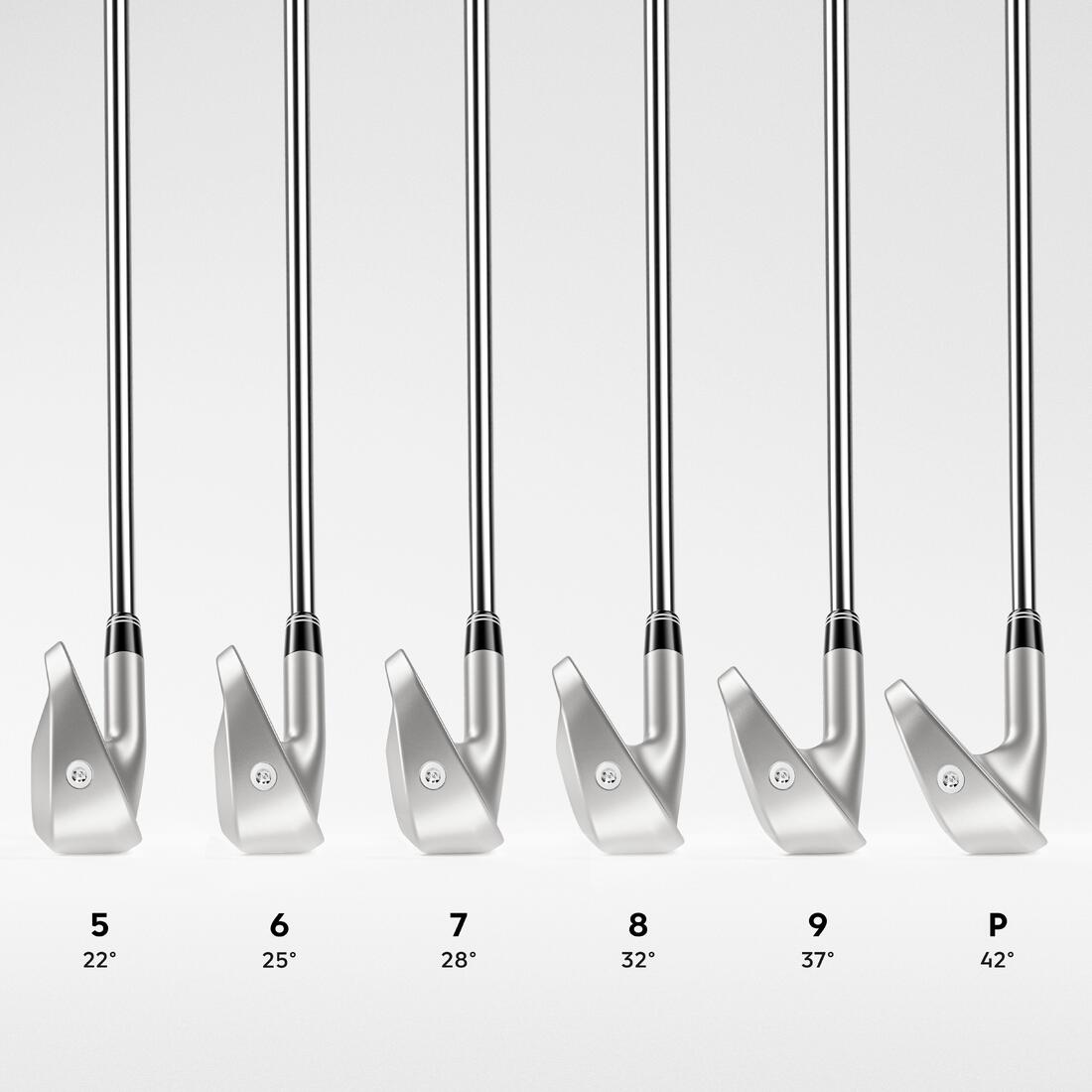 Série fers golf droitier VITESSE MOYENNE / REGULAR graphite, 500
