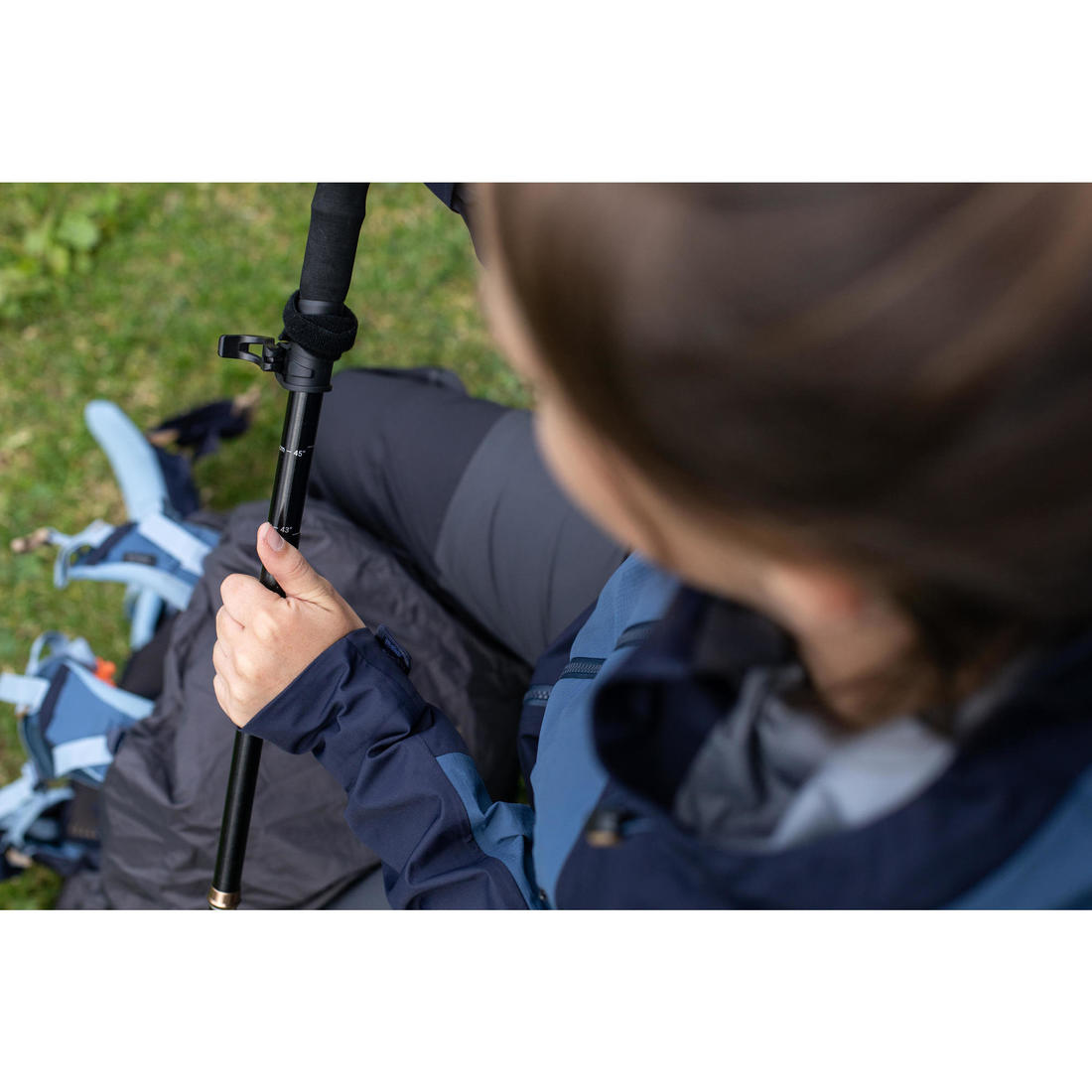 1 bâton ultra-compact de trek - MT900 noir